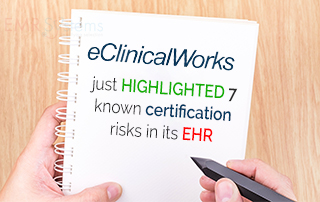 eClinicalWorks certification risks