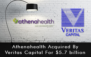 Athenahealth Acquired By Veritas Capital For 5.7 billion dollar athenahealth ehr software cloud based emr and practice management software multi specialty emr software