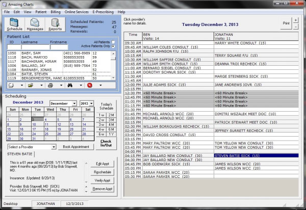 Amazing Charts EHR Software EHR and Practice Management Software