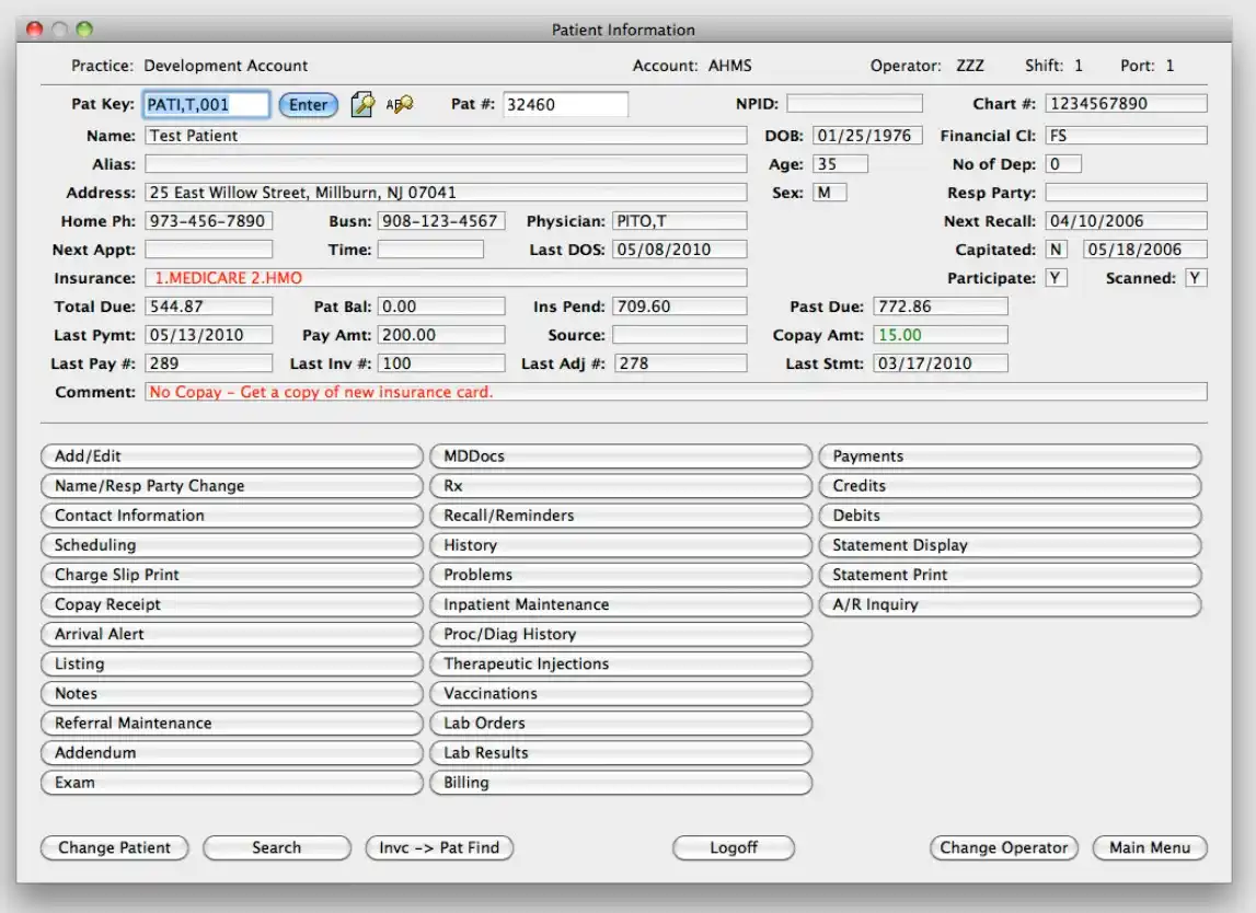 Advanced Health Management Systems (AHMS) EHR and Practice Management Software
