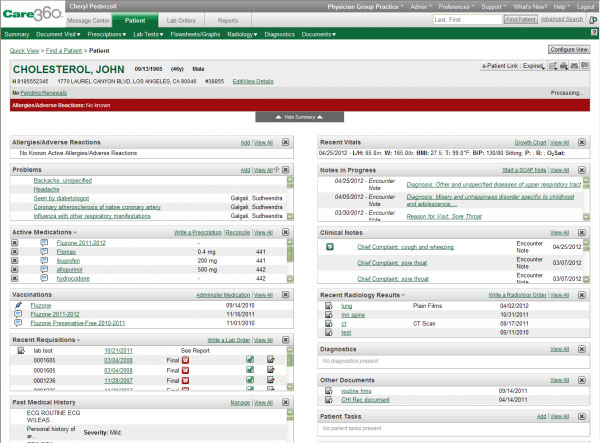 Care360 EHR Software EHR and Practice Management Software