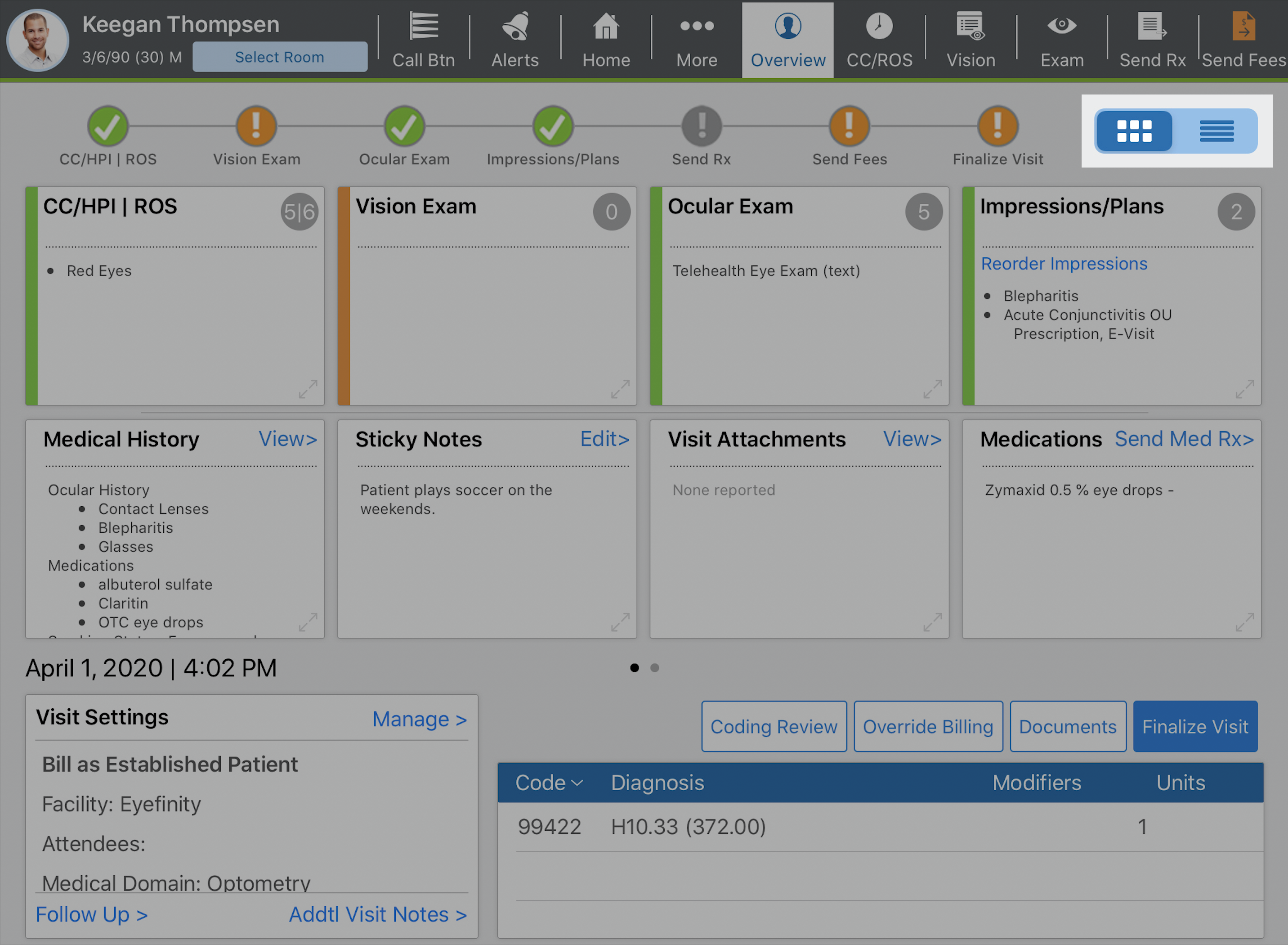 Eyefinity EHR Software EHR and Practice Management Software