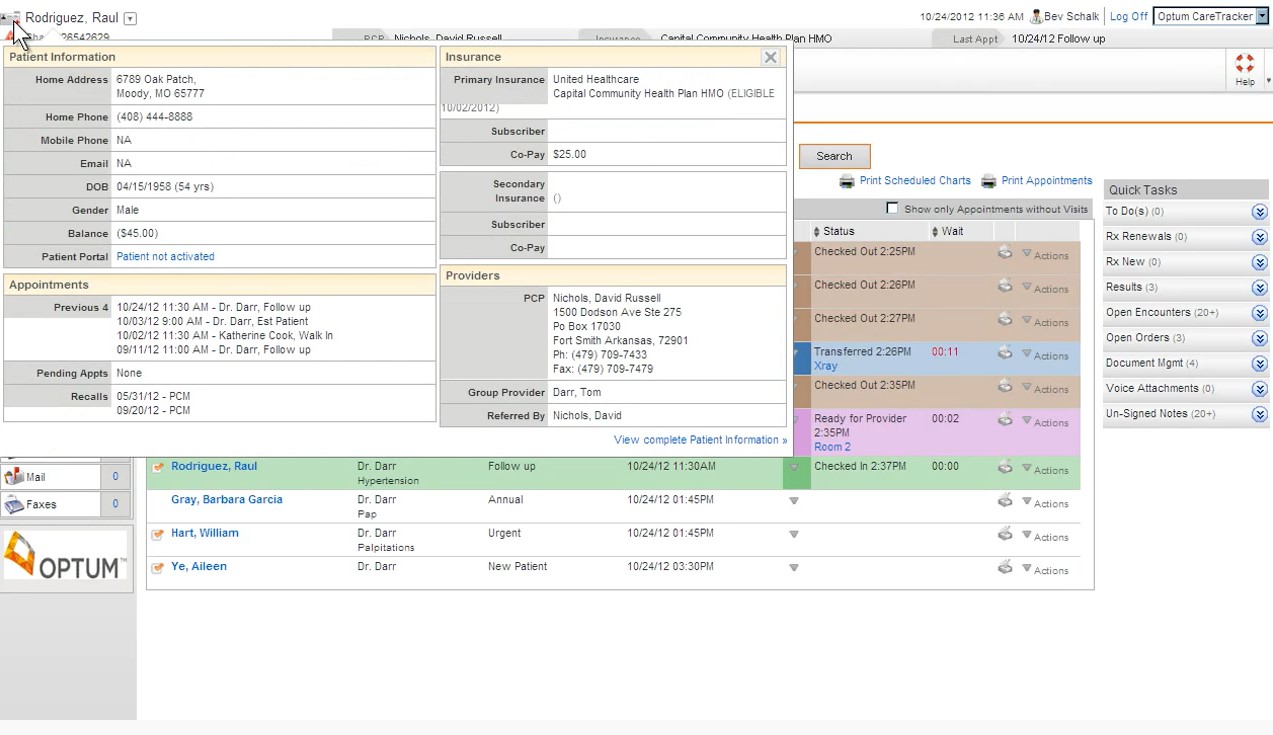 Optum Physician EMR Suite EHR and Practice Management Software