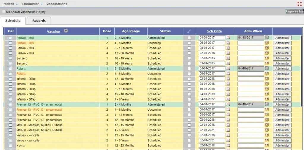  PrognoCIS-EMR-Software-Immunization-Screen-for-Pediatrics