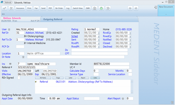 MEDENT EHR Software EHR and Practice Management Software