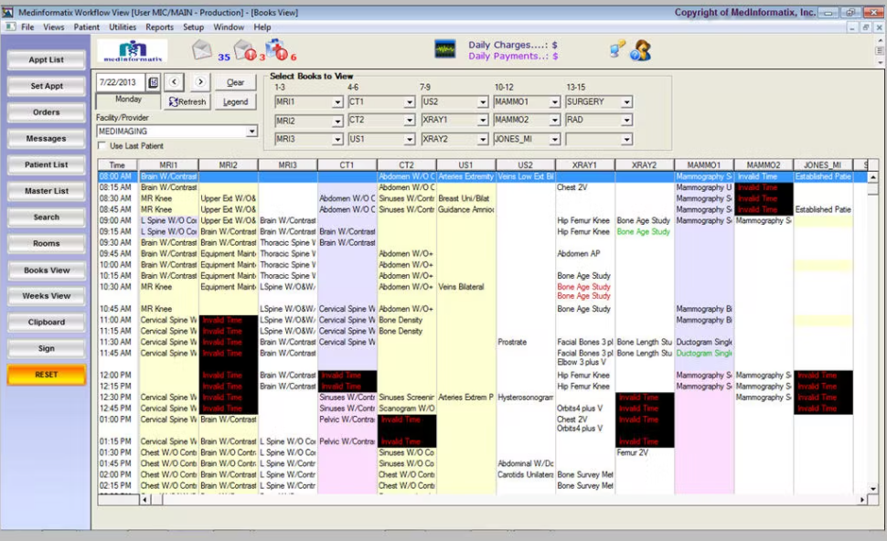 MedInformatix RIS Software EHR and Practice Management Software