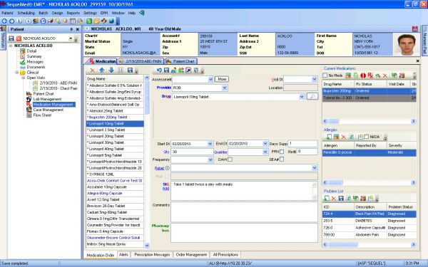 SequelMed EHR Software EHR and Practice Management Software