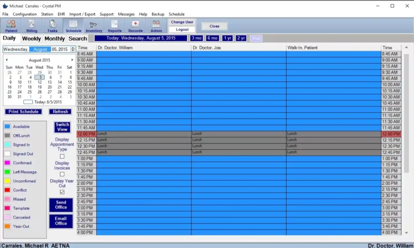 Crystal Practice Management (PM) Software EHR and Practice Management Software