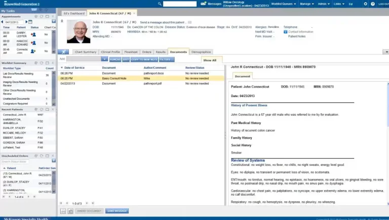 iKnowMed Generation 2 EHR EMR Software Appointments Demo