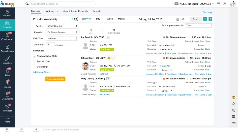 ChARM EHR Software EHR and Practice Management Software