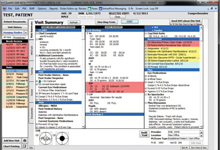 EyeMD EMR Software EHR and Practice Management Software