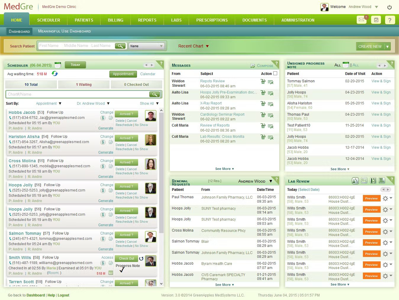 Medgre EHR Software EHR and Practice Management Software