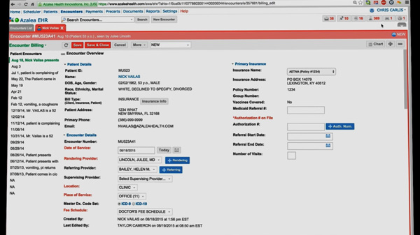 Azalea Health EHR Software EHR and Practice Management Software