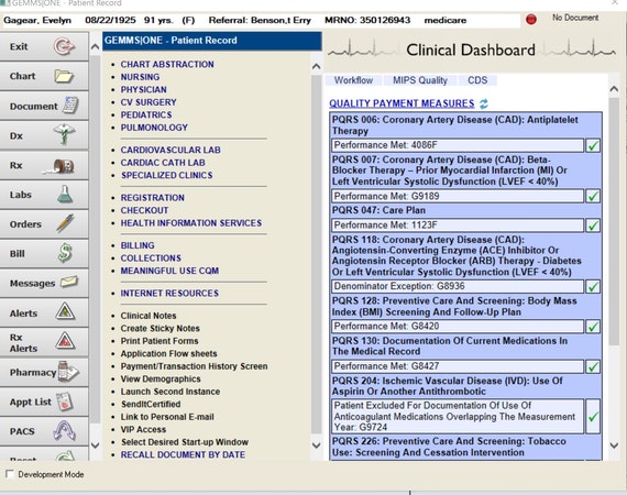 GEMMS ONE EHR Software EHR and Practice Management Software