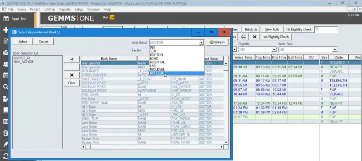 GEMMS ONE EHR Software EHR and Practice Management Software