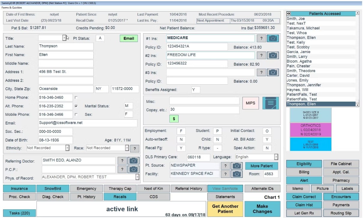 SammyEHR Software EHR and Practice Management Software