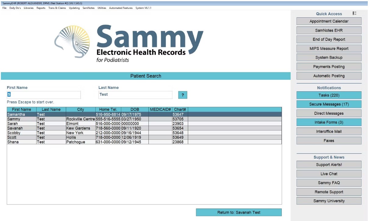SammyEHR Software EHR and Practice Management Software