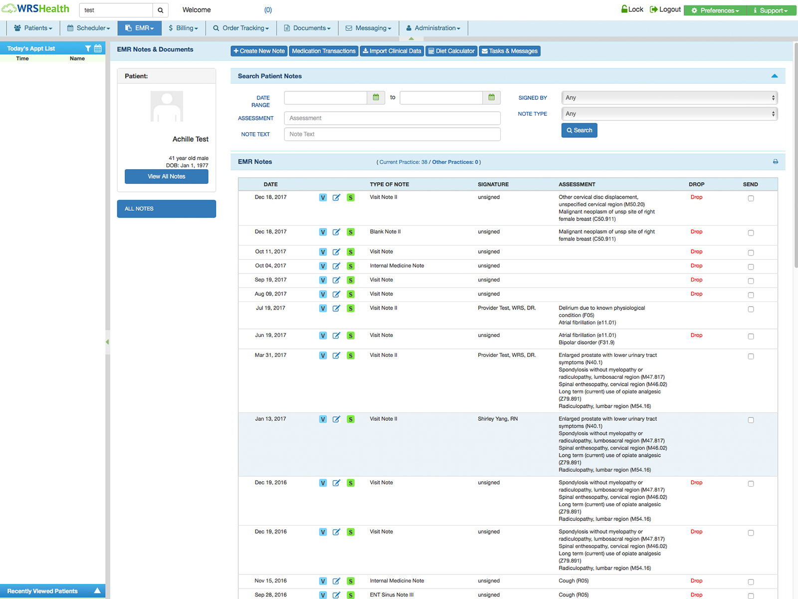 WRS Health EHR Software EHR and Practice Management Software