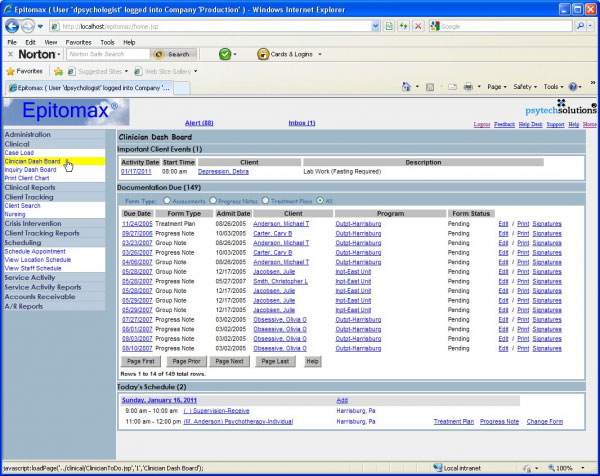 Epitomax EHR/PM Software by PsyTech Solutions EHR and Practice Management Software