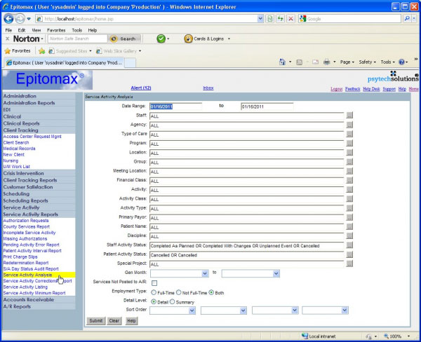 Epitomax EHR/PM Software by PsyTech Solutions EHR and Practice Management Software