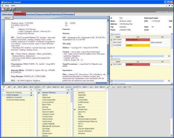 KeyChart Ophthalmology EMR Software EHR and Practice Management Software