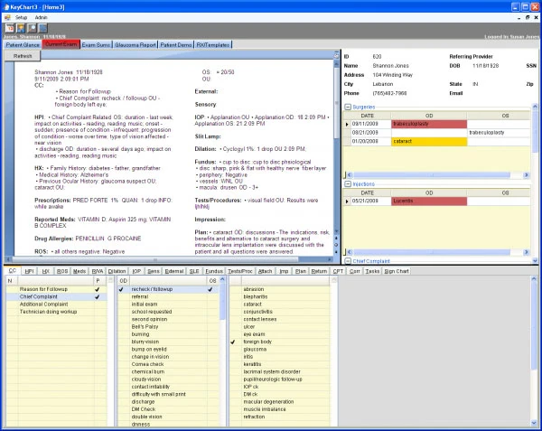 KeyChart Ophthalmology EMR Software EHR and Practice Management Software