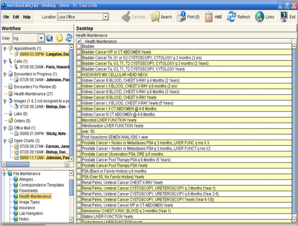 meridianEMR Software EHR and Practice Management Software