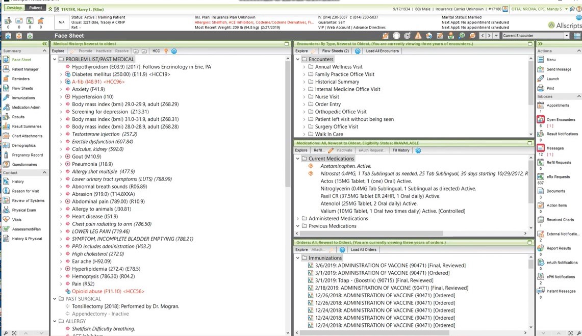 Allscripts Professional EHR Software EHR and Practice Management Software