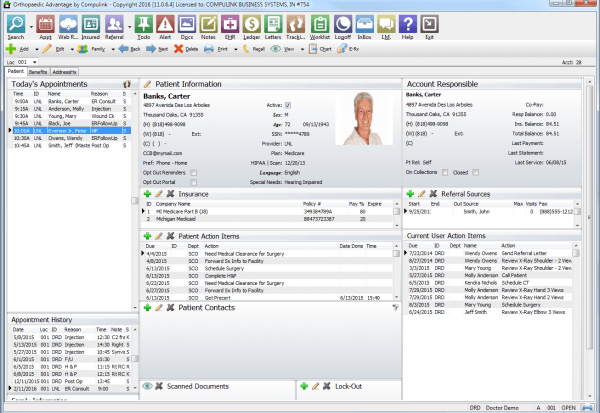 Compulink Orthopedic Advantage EHR Software EHR and Practice Management Software