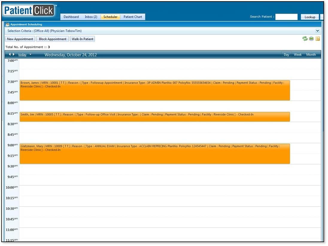 PatientClick EHR Software Suite EHR and Practice Management Software