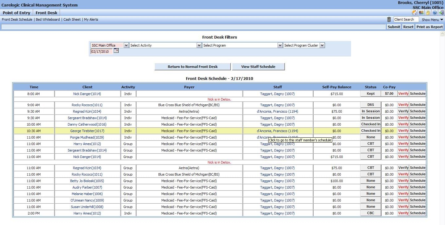 Qualifacts Carelogic EHR Software EHR and Practice Management Software