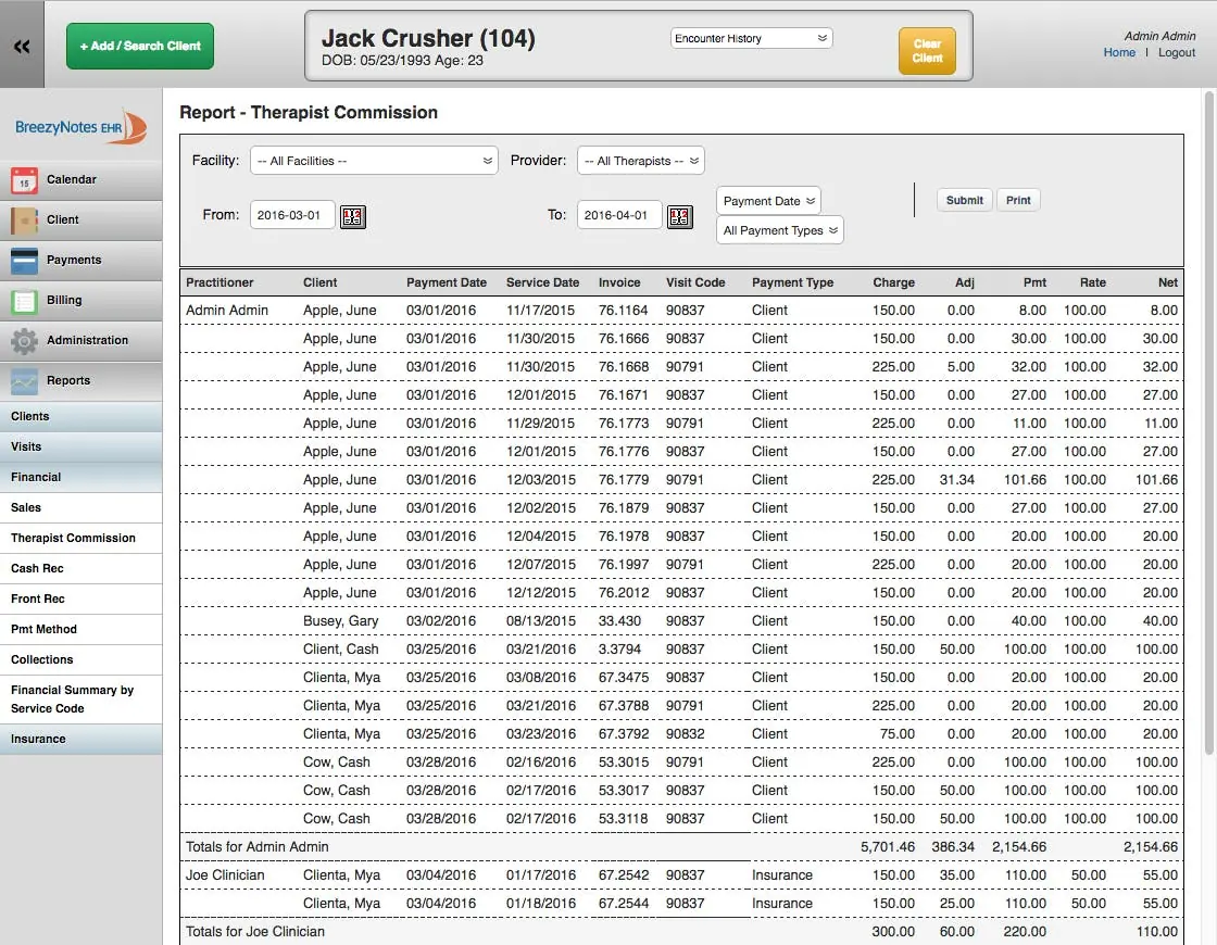 BreezyNotes EHR Software EHR and Practice Management Software
