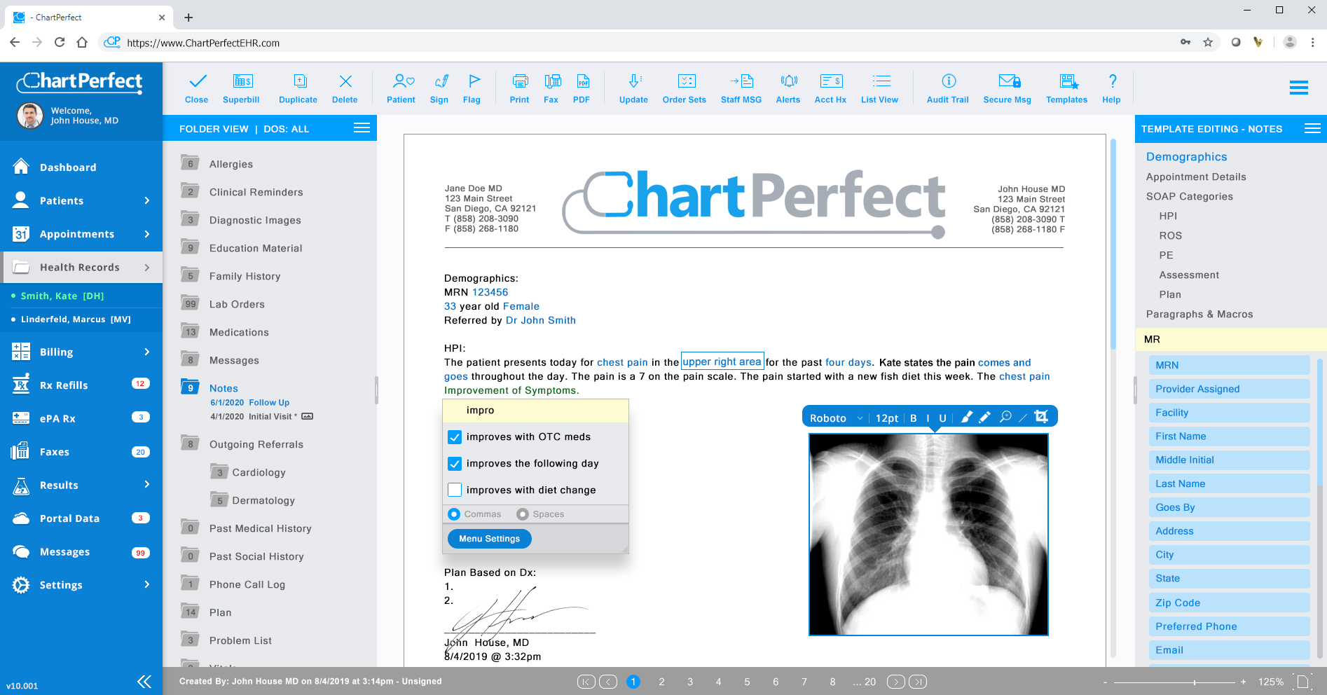 ChartPerfect EMR Software EHR and Practice Management Software