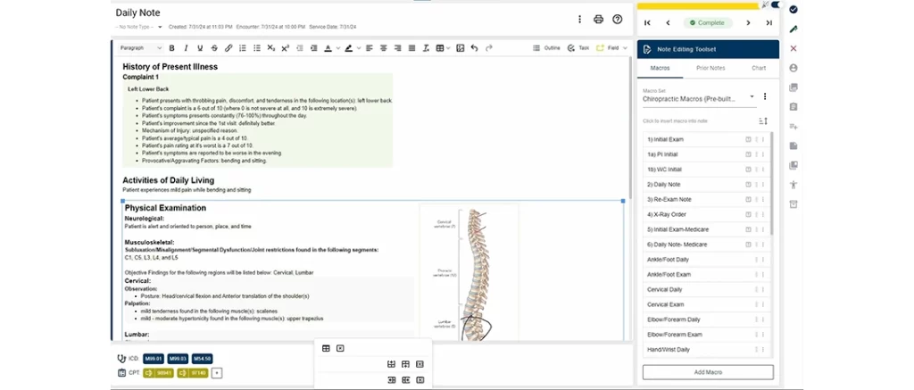 Genesis Chiropractic EHR Software by ClinicMind