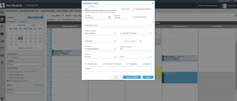 Net Health ReDoc EMR Software - scheduling software dashboard.