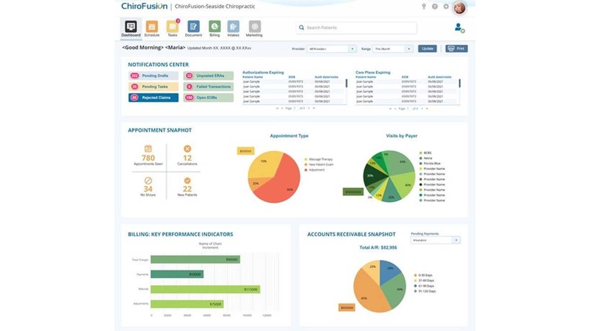 ChiroFusion EHR Software EHR and Practice Management Software