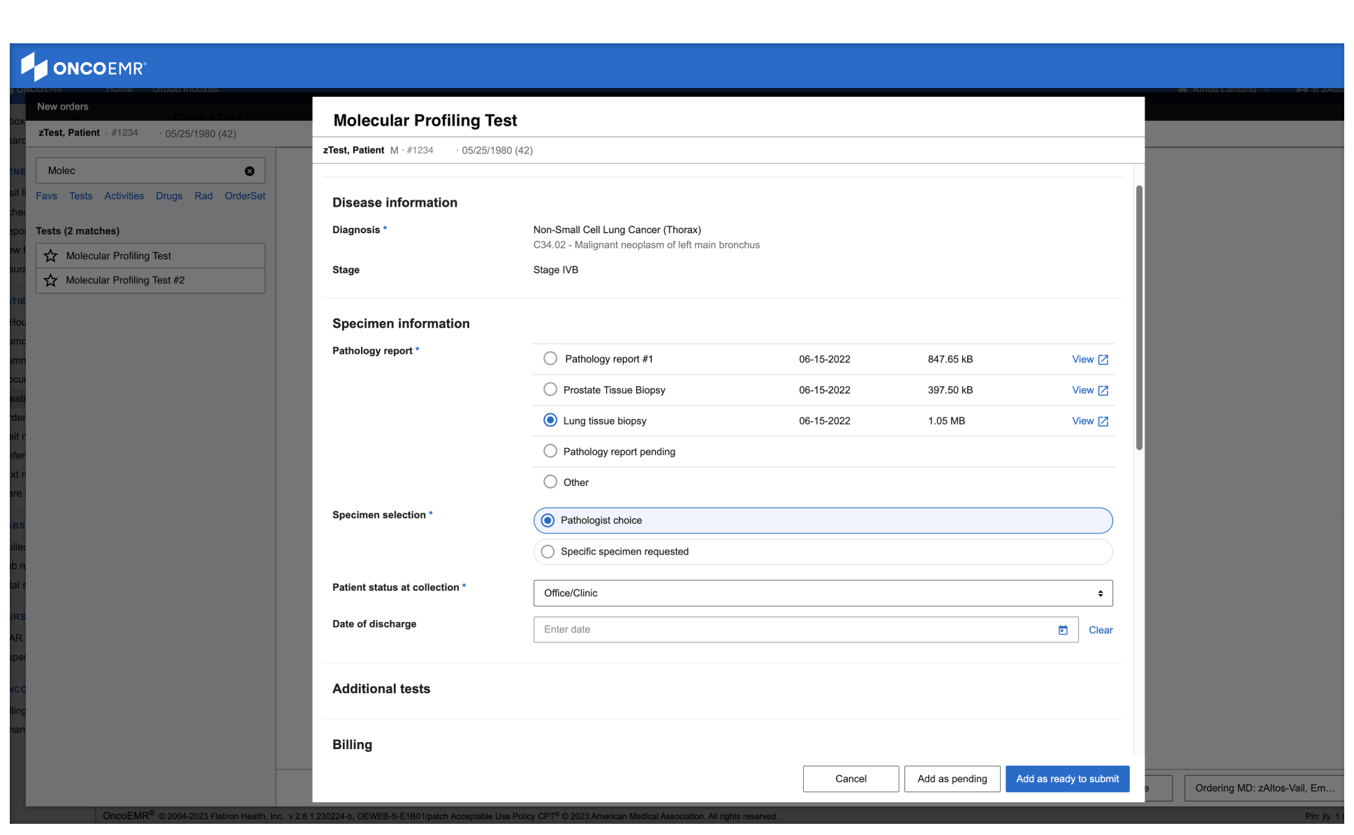 OncoEMR Software EHR and Practice Management Software