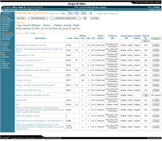 OncoEMR Software EHR and Practice Management Software