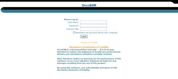 OncoEMR Software EHR and Practice Management Software