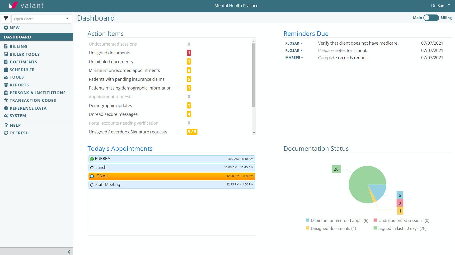 Valant EHR Software EHR and Practice Management Software