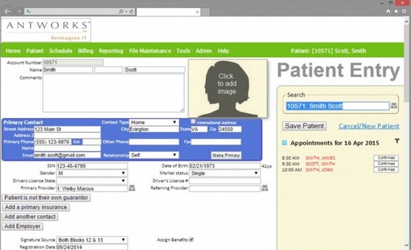 Antworks EHR Software EHR and Practice Management Software