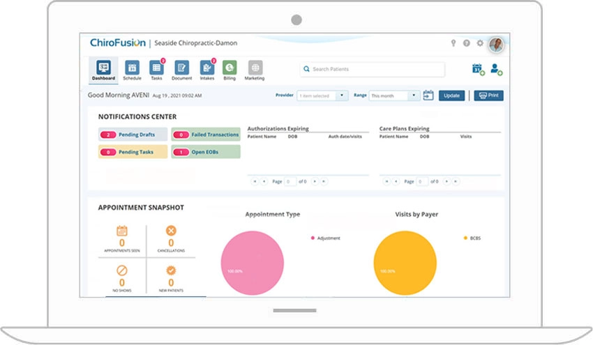 ChiroFusion EHR Software EHR and Practice Management Software