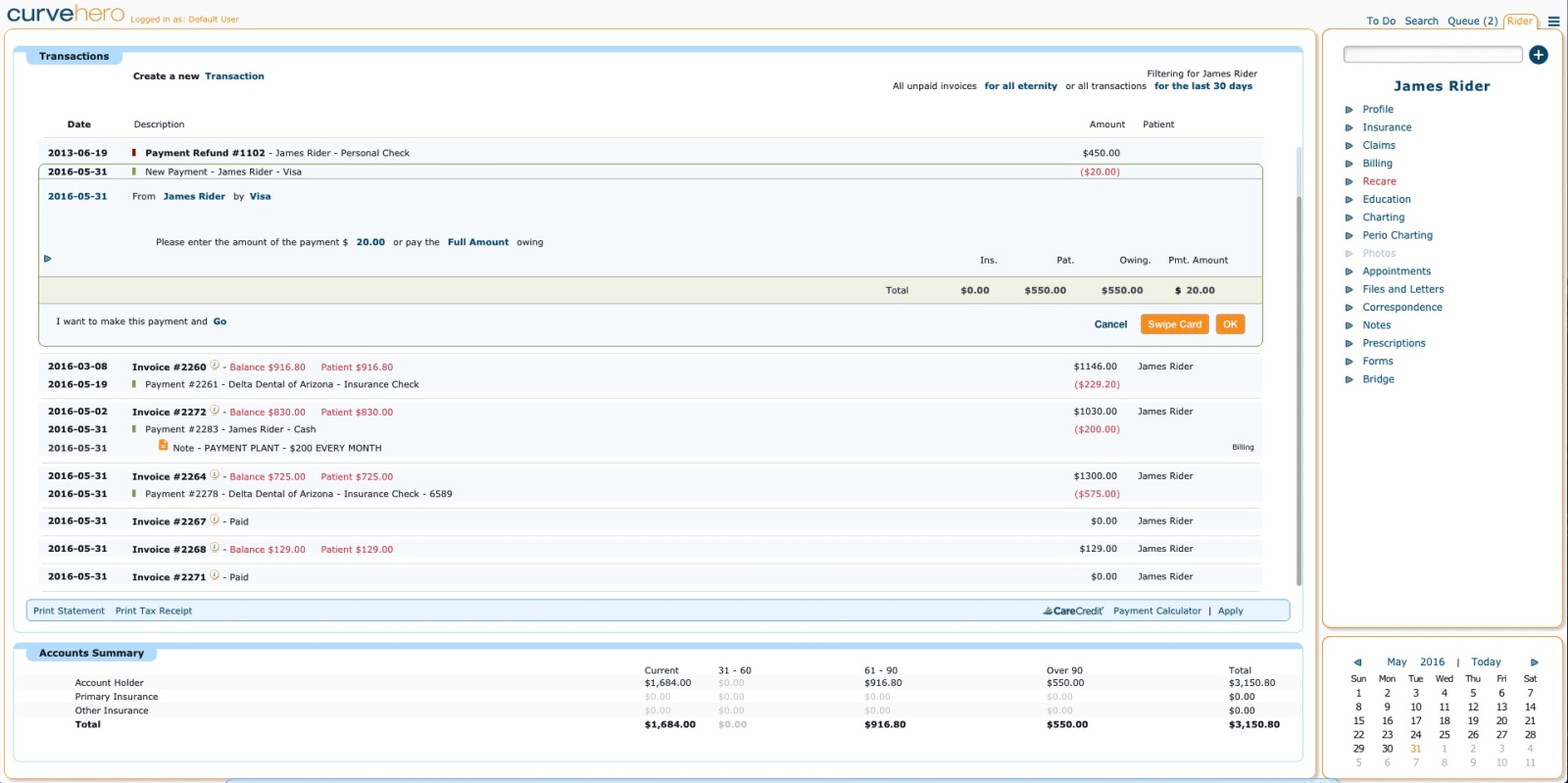 Curve Dental EHR Software EHR and Practice Management Software