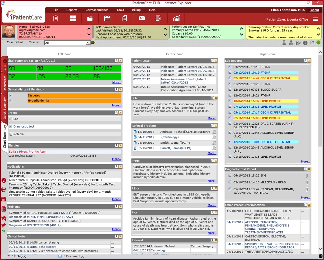 iPatientCare EHR Software EHR and Practice Management Software