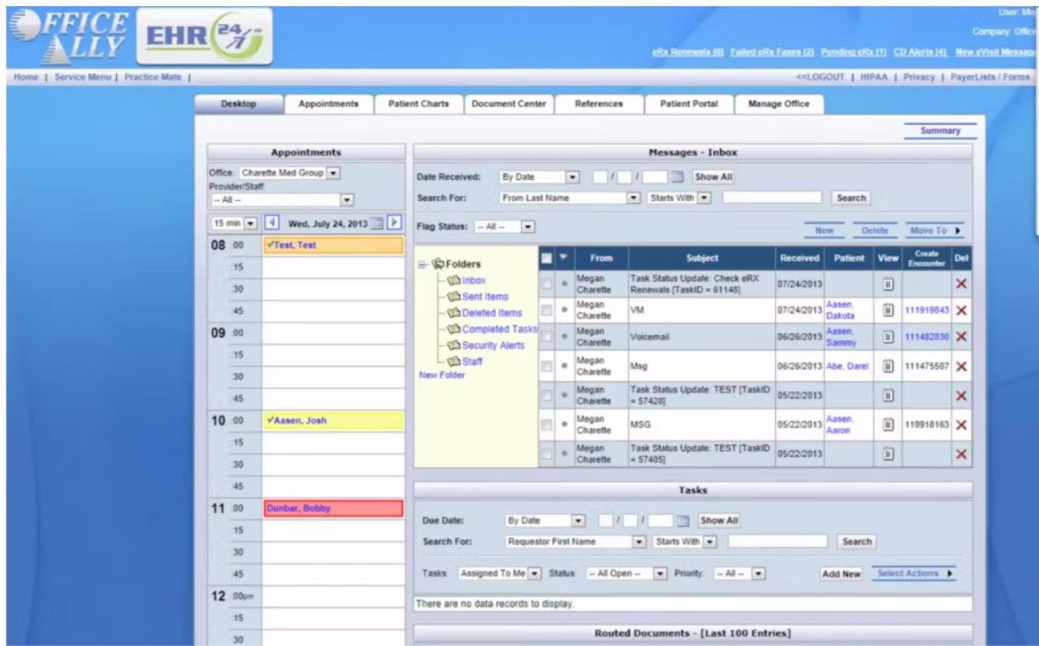EHR 24/7 Software by Office Ally EHR and Practice Management Software