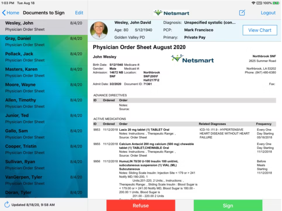 Netsmart myUnity Home Health & Hospice Software EHR and Practice Management Software