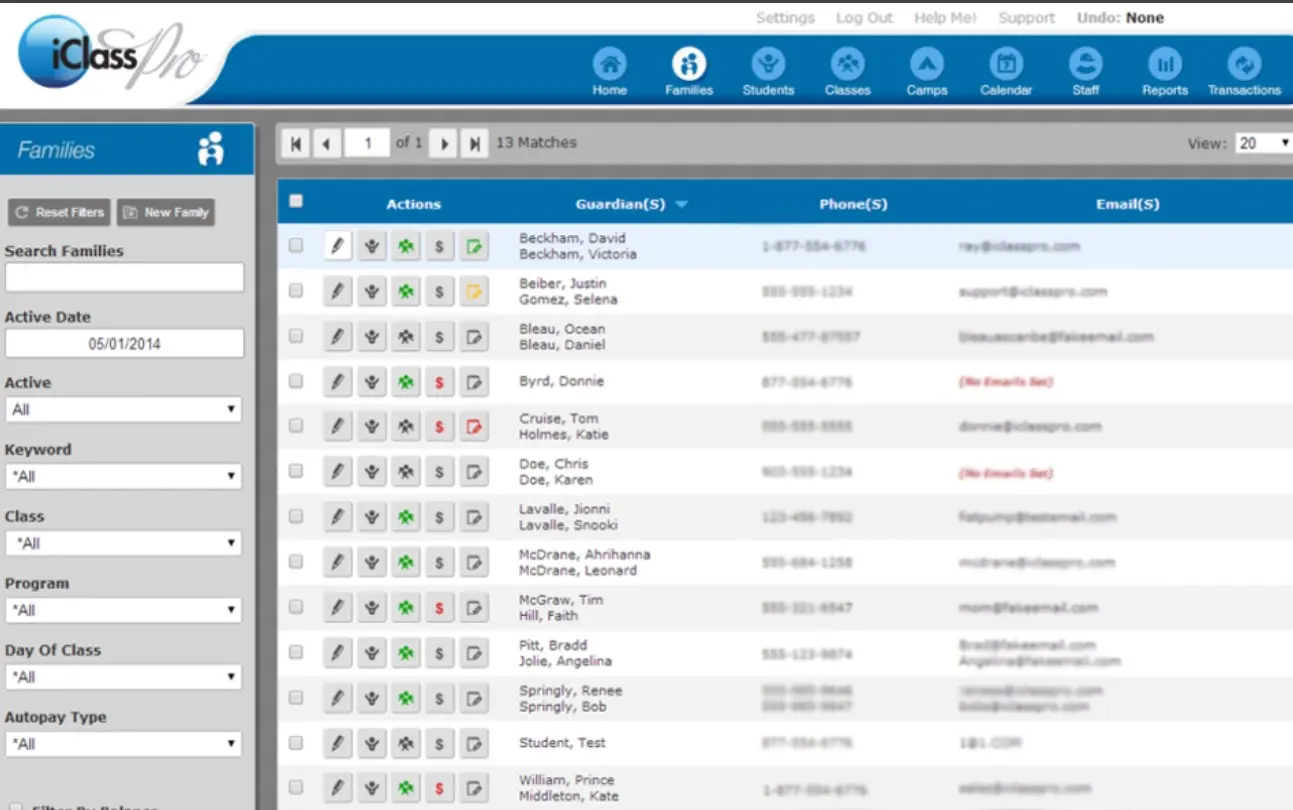 iClassPro Class Management Software EHR and Practice Management Software