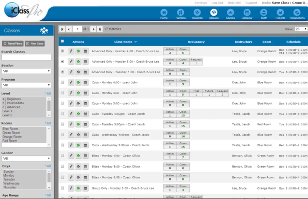 iClassPro Class Management Software EHR and Practice Management Software