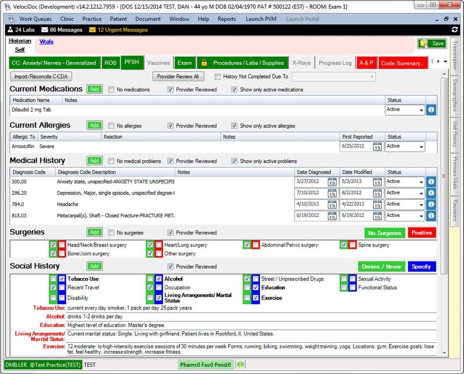 VelociDoc EMR Software EHR and Practice Management Software