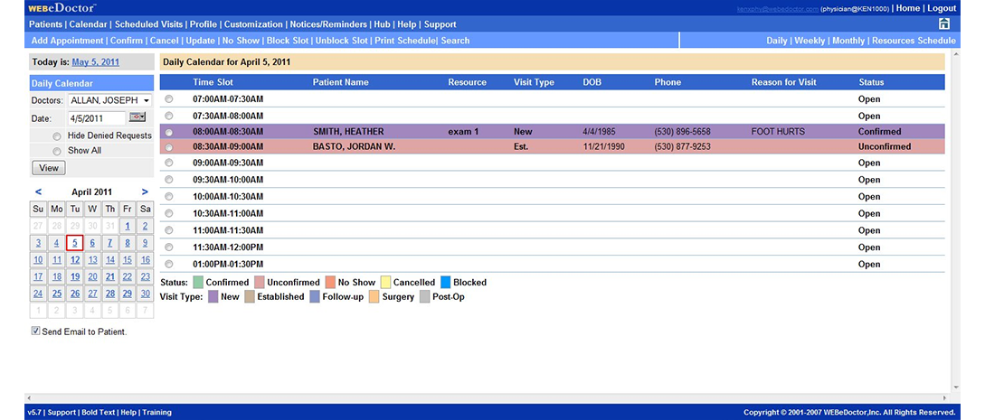 WEBeDoctor EMR Software EHR and Practice Management Software